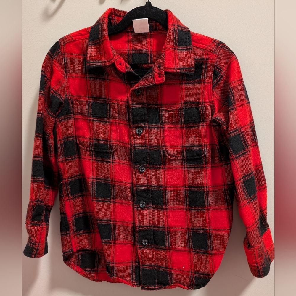 Baby Gap Boys plaid flannel